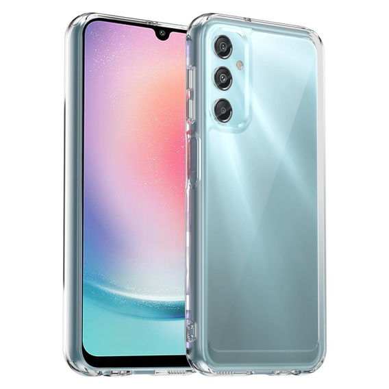 Чехол до Samsung Galaxy A25 5G, Fusion Hybrid, прозрачный + 9H стекло