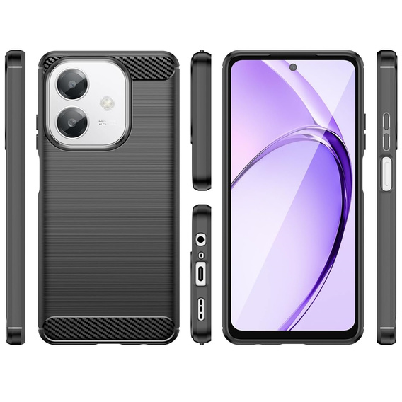 Чoхол до Oppo A40 / Oppo A40m, Carbon, чорний