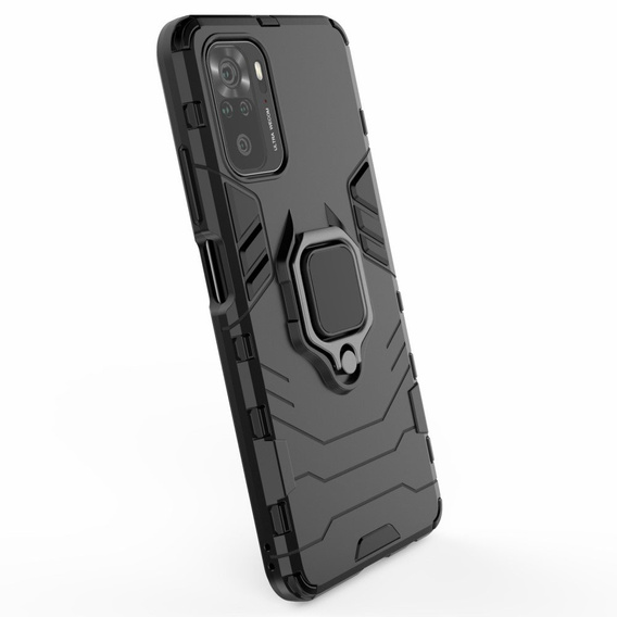 Чoхол до Xiaomi Redmi Note 10/10S, Kickstand Ring, чорний