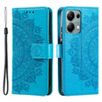Откидной чехол для Xiaomi Redmi Note 13 Pro 4G / Xiaomi Redmi Note 14S / Xiaomi Poco M6 Pro 4G, Mandala, синий