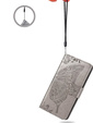 Откидной чехол для Motorola Edge 50 Pro, Butterfly, серый