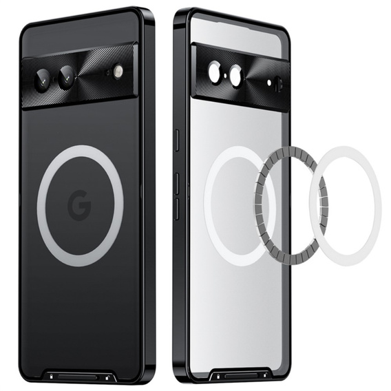 Захисний чохол для камери Google Pixel 8, CamShield MagSafe, прозорий / чорний