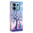 Откидной чехол для Xiaomi Redmi Note 13 Pro 5G, Wallet, Owls & Tree