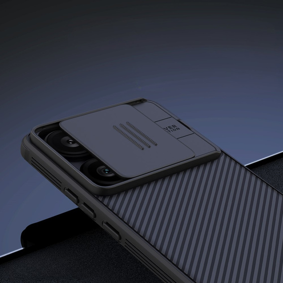Бронированный чехол Nillkin для Xiaomi Poco F6, CamShield Pro, чёрный