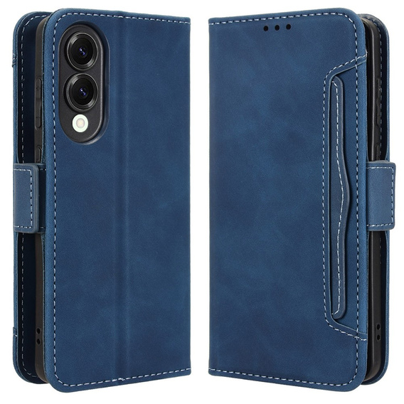 Футляр з клапаном для Samsung Galaxy S25 Edge, Card Slot, темно-синій