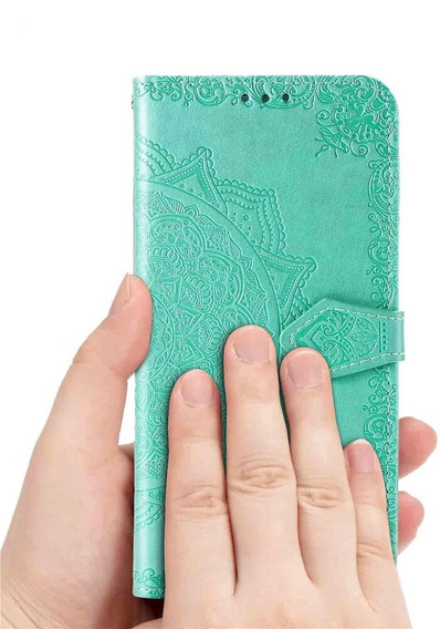 Откидной чехол для Oppo Reno 11F 5G, Mandala, зелёный