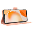 Футляр з клапаном для Huawei Nova Y91 4G, Card Slot, рожевий
