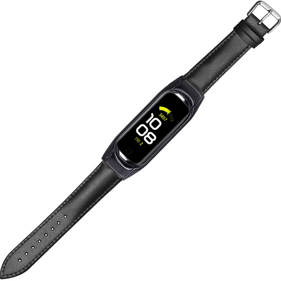 Кожаный ремешок для часов Samsung Galaxy Fit 2 SM-R220, Black
