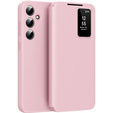 Фліп-чохол для Samsung Galaxy S25, Smart View Wallet, рожевий