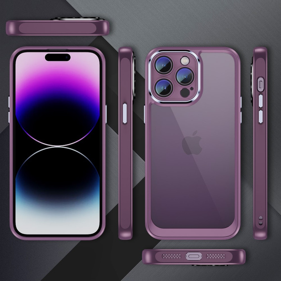 Чохол для iPhone 15 Pro, ERBORD Impact Guard, фіолетовий