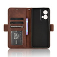 Футляр з клапаном для Motorola Moto G85, Card Slot, коричневий