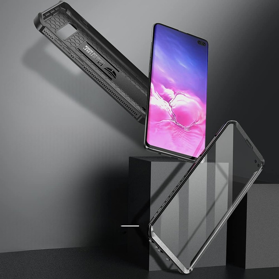 Бронированный чехол для Samsung Galaxy S10 Plus, Dexnor Full Body, чёрный