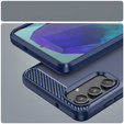 Чехол до Samsung Galaxy M55 5G, Carbon, синий