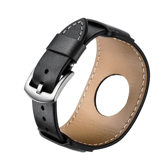 Кожаный ремешок для Apple Watch 1/2/3/4/5/6/7/8/SE/Ultra 42/44/45/49 мм, черный