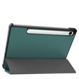 Чехол для Samsung Galaxy Tab S9 FE, Tri-fold, зелёный