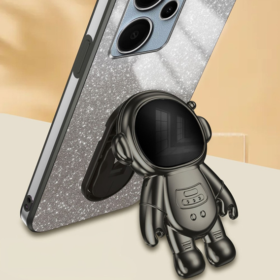 Чохол для Xiaomi Redmi Note 13 Pro+, Glitter Astronaut, чорний