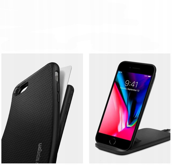 Чехол Spigen до iPhone 7/8/SE 2020/SE 2022, Liquid Air, чёрный