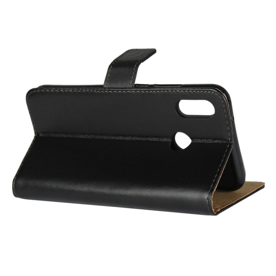 Откидной чехол для Huawei P20 Lite, Split Leather Wallet, чёрный