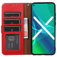 Чохол-книжка для Poco F5 5G, KHAZNEH RFID, червоний / чорний