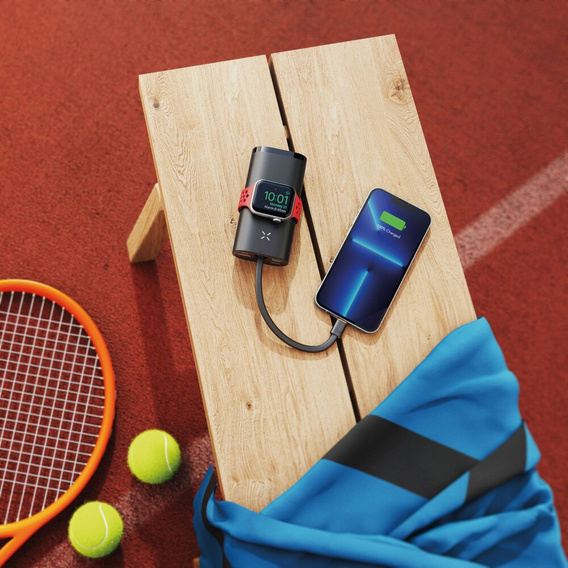 Бездротовий зарядний пристрій Powerbank Акумулятор для Apple Watch SE/7/8/9/10/Ultra 10000 мАг (37 Вт·год)