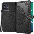 Чохол-книжка для Motorola Moto G54 5G, Mandala, чорний