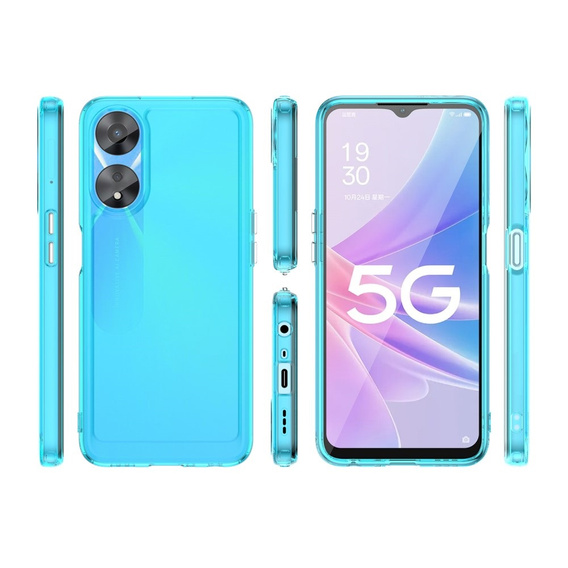 Чехол до Oppo A78 5G, Fusion Hybrid, синий