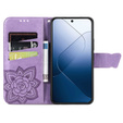Чохол-книжка для Xiaomi 14T, Butterfly, фіолетовий