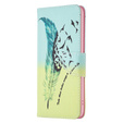 Откидной чехол для Xiaomi Redmi 12 4G, Wallet, feather, синий