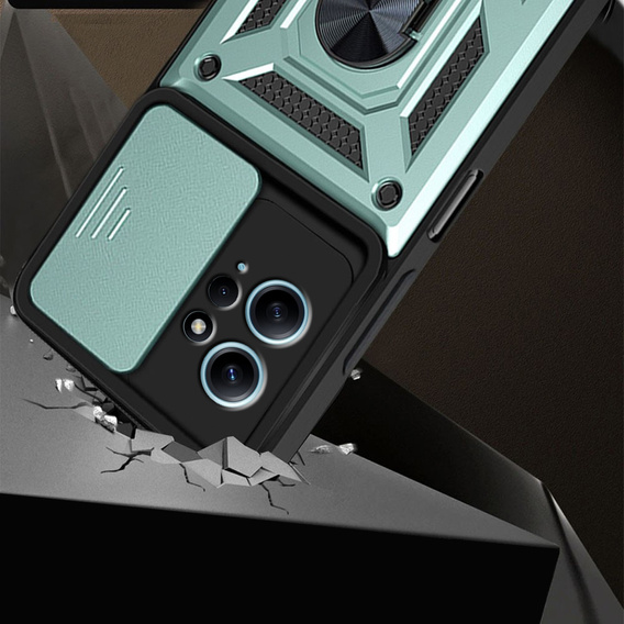 Чехол NOX Camera Slide Xiaomi Redmi Note 12 4G, CamShield Slide, зеленый