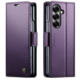 Чехол-флип CASEME Litchi Wallet для Samsung Galaxy Z Fold7 5G