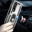 Броньований Чoхол до Samsung Galaxy Z Fold 4 5G, Nox Case Ring, сріблястий