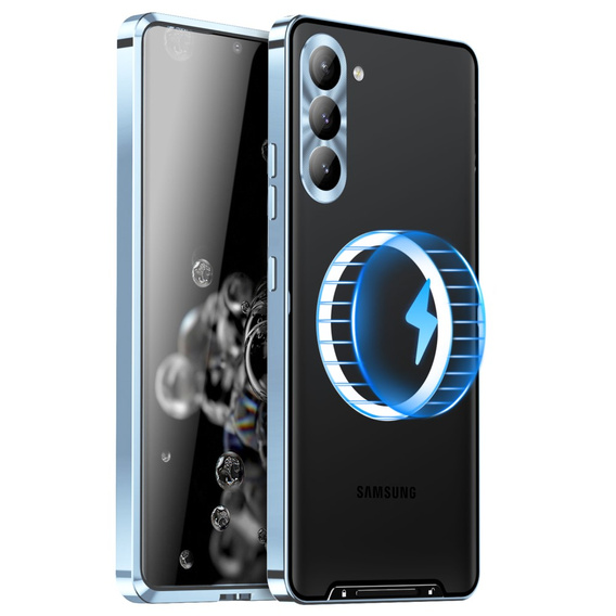 Защитный чехол для камеры Samsung Galaxy S23 FE, CamShield MagSafe, прозрачный / синий