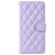 чехол-крышка для Motorola Moto G24 / G24 Power / G04, Rhombus Crossbody Leather, фиолетовый