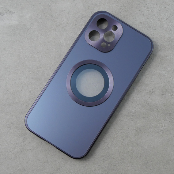 Чехол для iPhone 12 Pro, Dual Glass, для Magsafe, фиолетовый