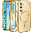Чохол для Samsung Galaxy A16, Electro MagSafe, золотий + Скло на екран