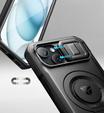 Броньований чохол для iPhone 15, Dexnor CamProtect MagSafe, чорний (Дві рамки)
