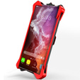 Бронированный чехол для Samsung Galaxy S22 Ultra 5G, Aluminum Alloy, чёрный / красный