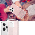 Чехол до Xiaomi Redmi 12, Glittery, розовый