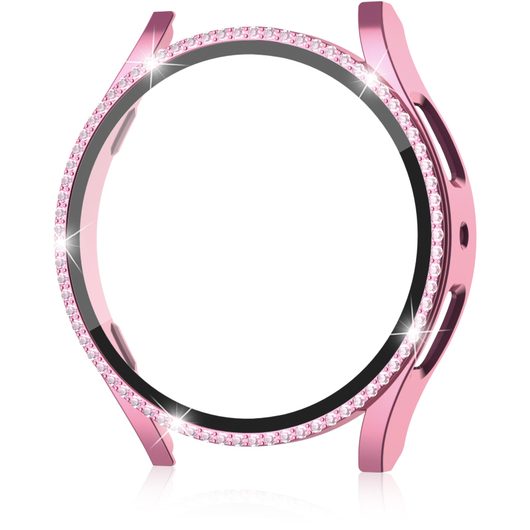 2в1 чехол и защитное стекло для часов Samsung Galaxy Watch 5 44mm, Pink