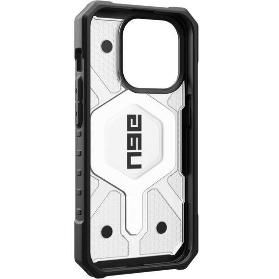 Чoхол Urban Armor Gear до iPhone 15 Pro, Pathfinder MagSafe, прозорий / чорний