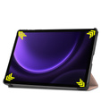 Чехол для Samsung Galaxy Tab S9 FE, Tri-fold, розовый rose gold