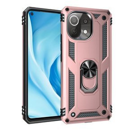 Броньований Чoхол до Xiaomi Mi 11 Lite / Mi 11 Lite 5G / 11 Lite 5G NE, Nox Case Ring, рожевий rose gold