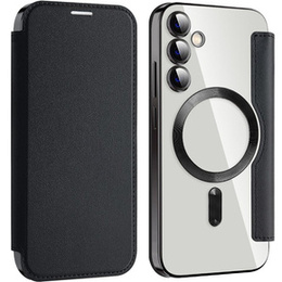 Откидной чехол для Samsung Galaxy S23 FE, RFID Wallet MagSafe CamShield, чёрный