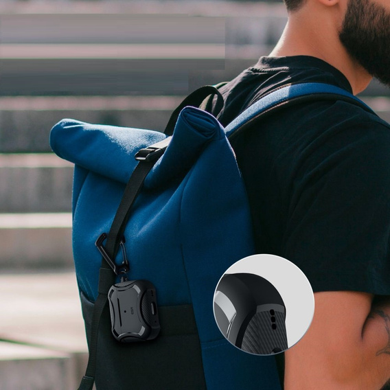 ESR чохол для навушників Airpods Pro 1 / 2, Cyber Armor Halolock Magsafe, Black