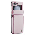 CASEME флип-кейс для Samsung Galaxy Z Flip5 5G, Litchi Wallet, розовый