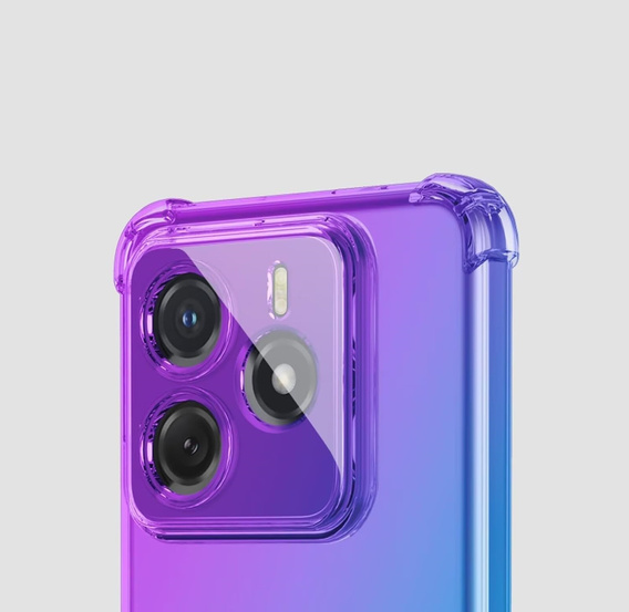 Чехол для Xiaomi Redmi Note 14 5G, Gradient Dropproof, Фиолетовый / синий