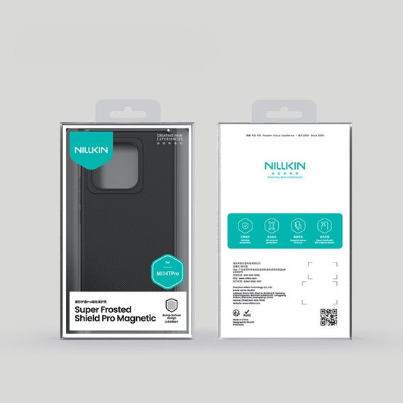 Чехол NILLKIN для Xiaomi 14T Pro, Frosted Shield, для MagSafe, чёрный