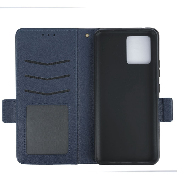 Чохол-книжка для Motorola Moto G72, Wallet Thin Magnet, темно-синій 