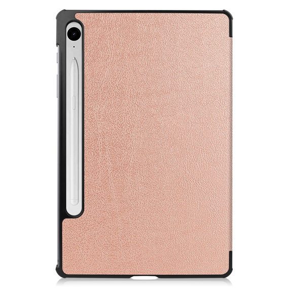 Чехол для Samsung Galaxy Tab S9 FE, Tri-fold, розовый rose gold