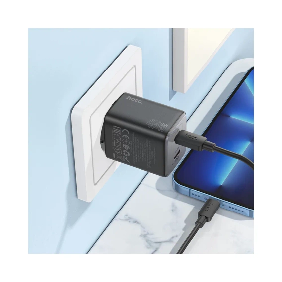 Сетевое зарядное устройство HOCO PD20W/QC3.0 - White + кабель